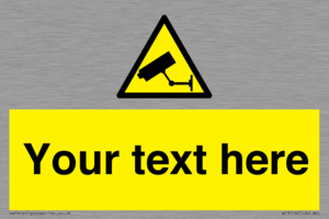 WT3014: Custom CCTV Sign