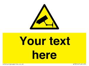 WT3014: Custom CCTV Sign