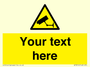 WT3014: Custom CCTV Sign