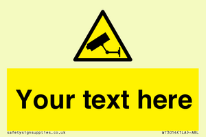 WT3014: Custom CCTV Sign