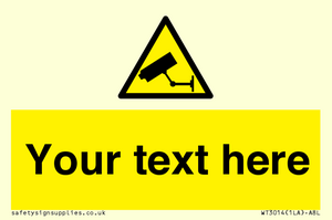 WT3014: Custom CCTV Sign