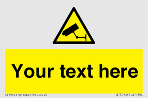 WT3014: Custom CCTV Sign