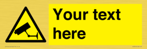 WT3014: Custom CCTV Sign