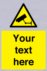 WT3014: Custom CCTV Sign