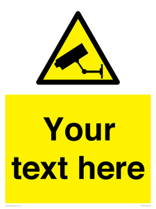 WT3014: Custom CCTV Sign