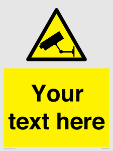 WT3014: Custom CCTV Sign