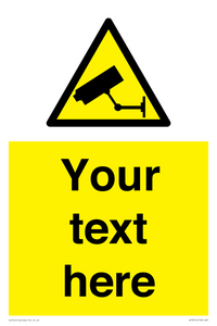 WT3014: Custom CCTV Sign