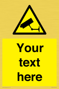 WT3014: Custom CCTV Sign