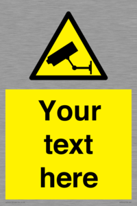 WT3014: Custom CCTV Sign