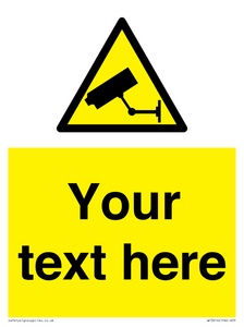 WT3014: Custom CCTV Sign