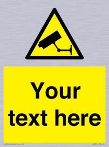 WT3014: Custom CCTV Sign