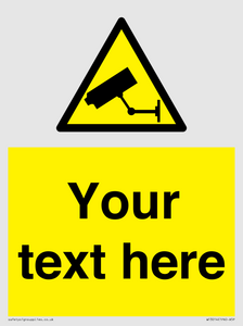 WT3014: Custom CCTV Sign