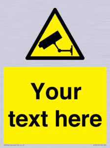 WT3014: Custom CCTV Sign