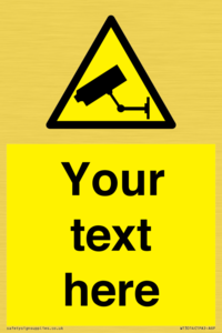 WT3014: Custom CCTV Sign