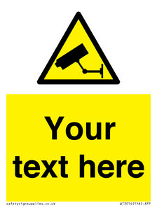 WT3014: Custom CCTV Sign