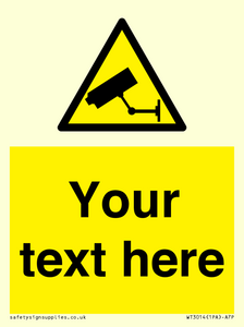 WT3014: Custom CCTV Sign