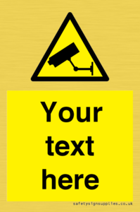 WT3014: Custom CCTV Sign