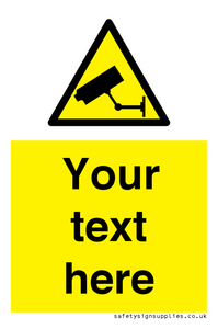 WT3014: Custom CCTV Sign