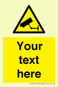 WT3014: Custom CCTV Sign