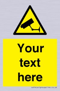 WT3014: Custom CCTV Sign