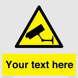WT3014: Custom CCTV Sign