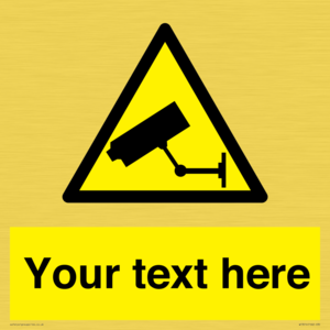 WT3014: Custom CCTV Sign