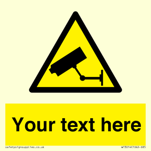 WT3014: Custom CCTV Sign
