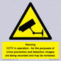 WT7855: Warning CCTV in operation - for the purposes of crime prevention and detection. Images are being recorded and may be reviewed.