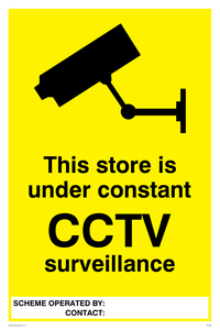 WT969: Store under constant CCTV
