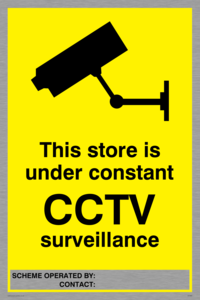 WT969: Store under constant CCTV