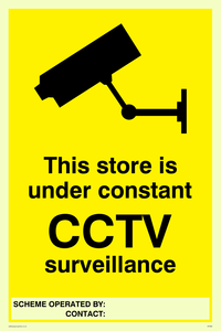 WT969: Store under constant CCTV