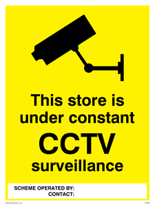 WT969: Store under constant CCTV