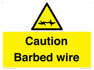 WU12410: Caution Barbed wire