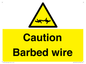 WU12410: Caution Barbed wire