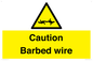 WU12410: Caution Barbed wire