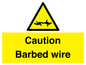 WU12410: Caution Barbed wire