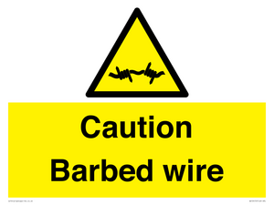 WU12410: Caution Barbed wire