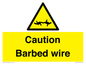 WU12410: Caution Barbed wire