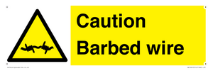 WU12410: Caution Barbed wire