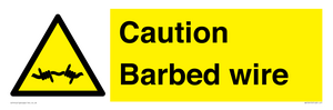 WU12410: Caution Barbed wire