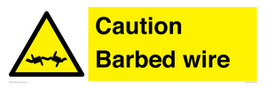 WU12410: Caution Barbed wire