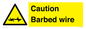 WU12410: Caution Barbed wire