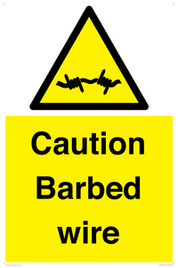 WU12410: Caution Barbed wire