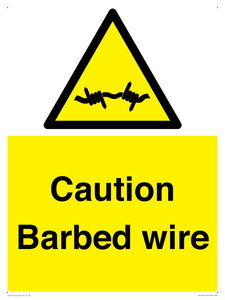 WU12410: Caution Barbed wire