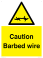 WU12410: Caution Barbed wire