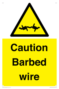 WU12410: Caution Barbed wire