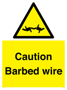 WU12410: Caution Barbed wire
