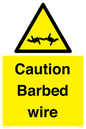WU12410: Caution Barbed wire