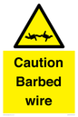 WU12410: Caution Barbed wire