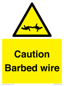 WU12410: Caution Barbed wire